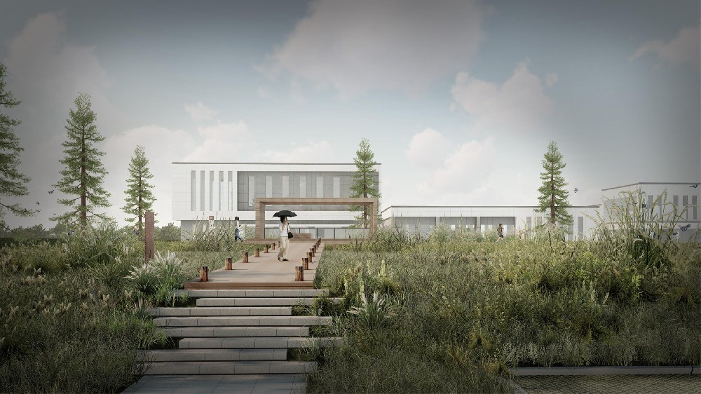 威立雅浦東(dōng)居家(jiā)橋水(shuǐ)廠(chǎng)廠(chǎng)區(qū)景觀